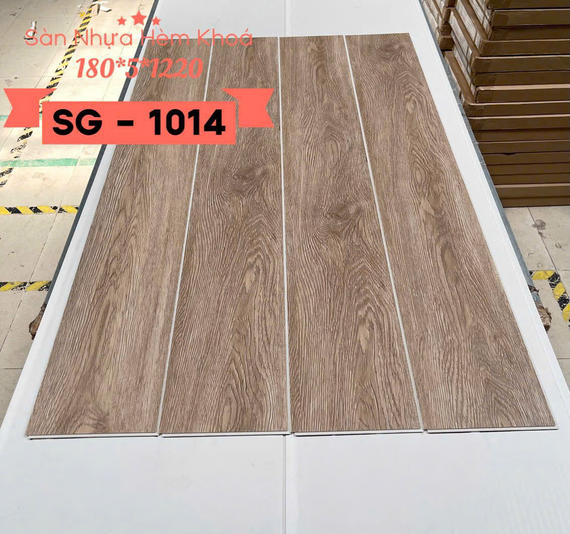 Sàn Nhựa Hèm Khóa Giả Gỗ 4MM+1MM XPE SG-1014