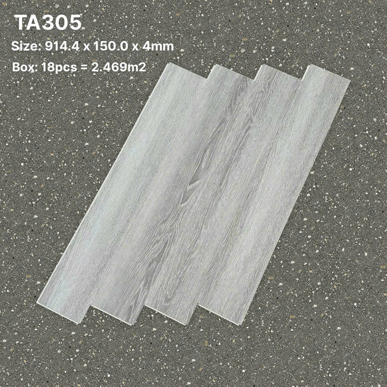 Sàn Nhựa Hèm Khóa Giả Gỗ SPC 4MM TA-305