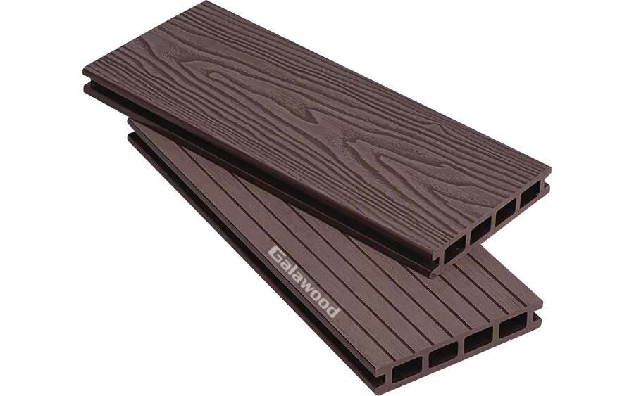 Sàn Gỗ Nhựa Lỗ Vuông 3D Galawood Coffee