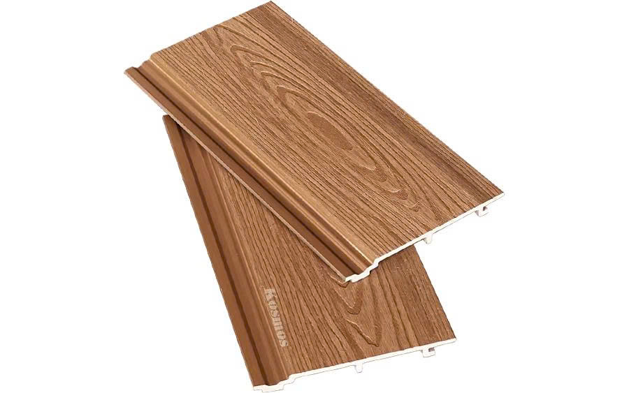 Tấm Ốp Gỗ Nhựa Phủ ASA KM 140X12-Wood