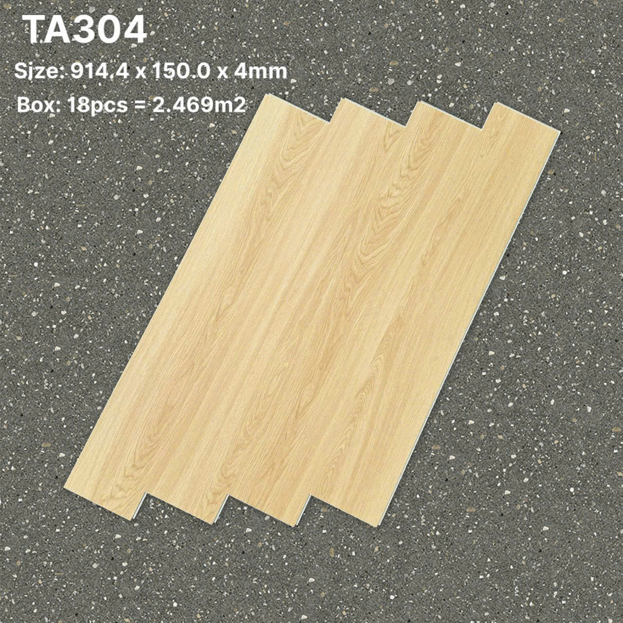 Sàn Nhựa Hèm Khóa Giả Gỗ SPC 4MM TA-304