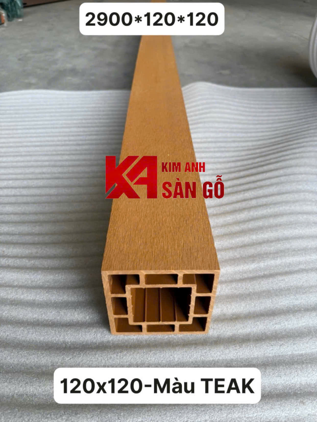Thanh Lam Trụ Gỗ Nhựa Ngoài Trời 120*120mm
