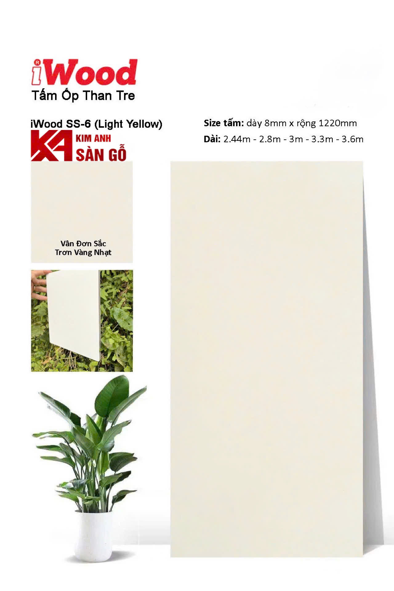 Tấm Ốp Than Tre iWood SS-6