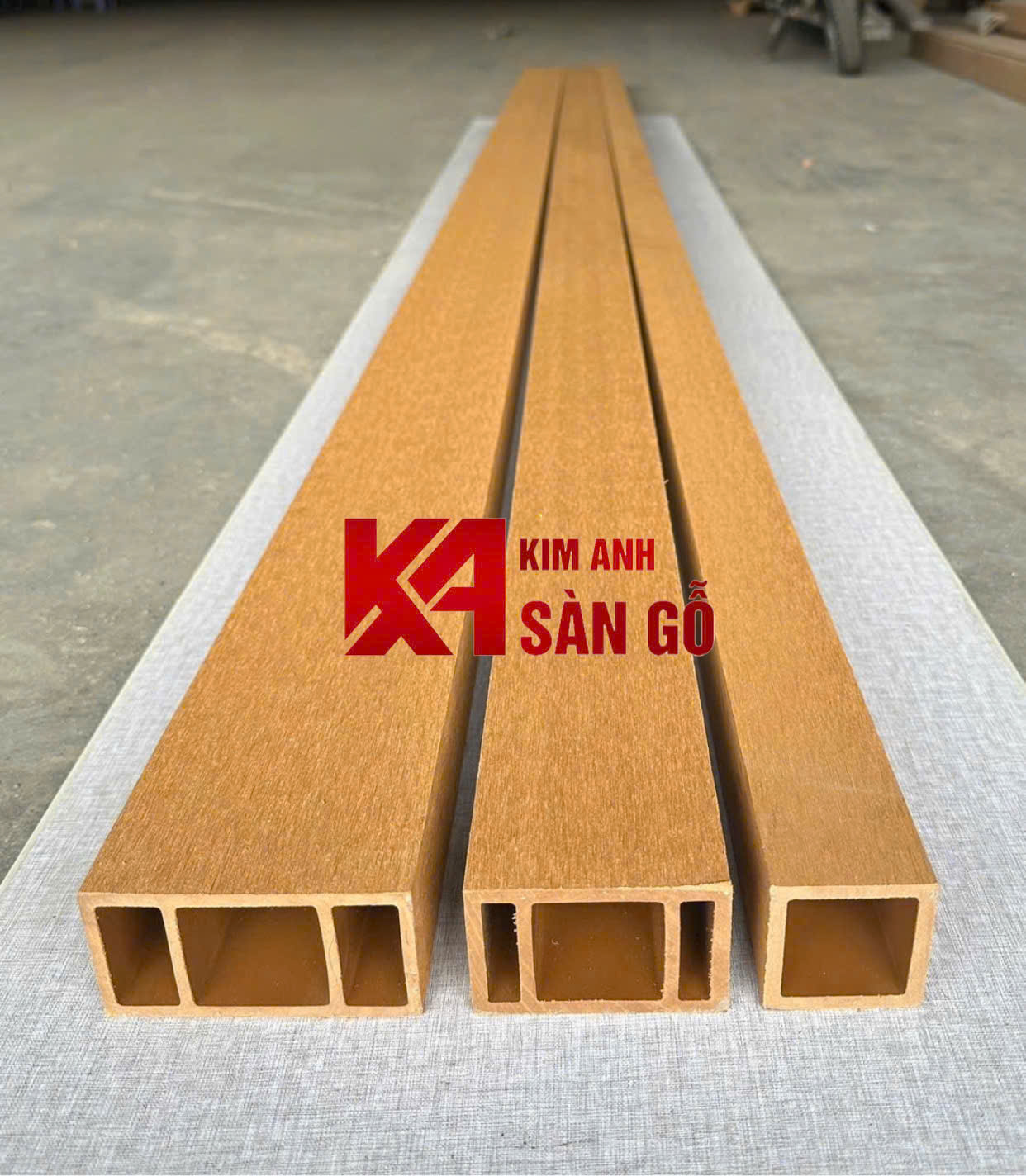Thanh Lam Trụ Gỗ Nhựa Ngoài Trời 50*80mm