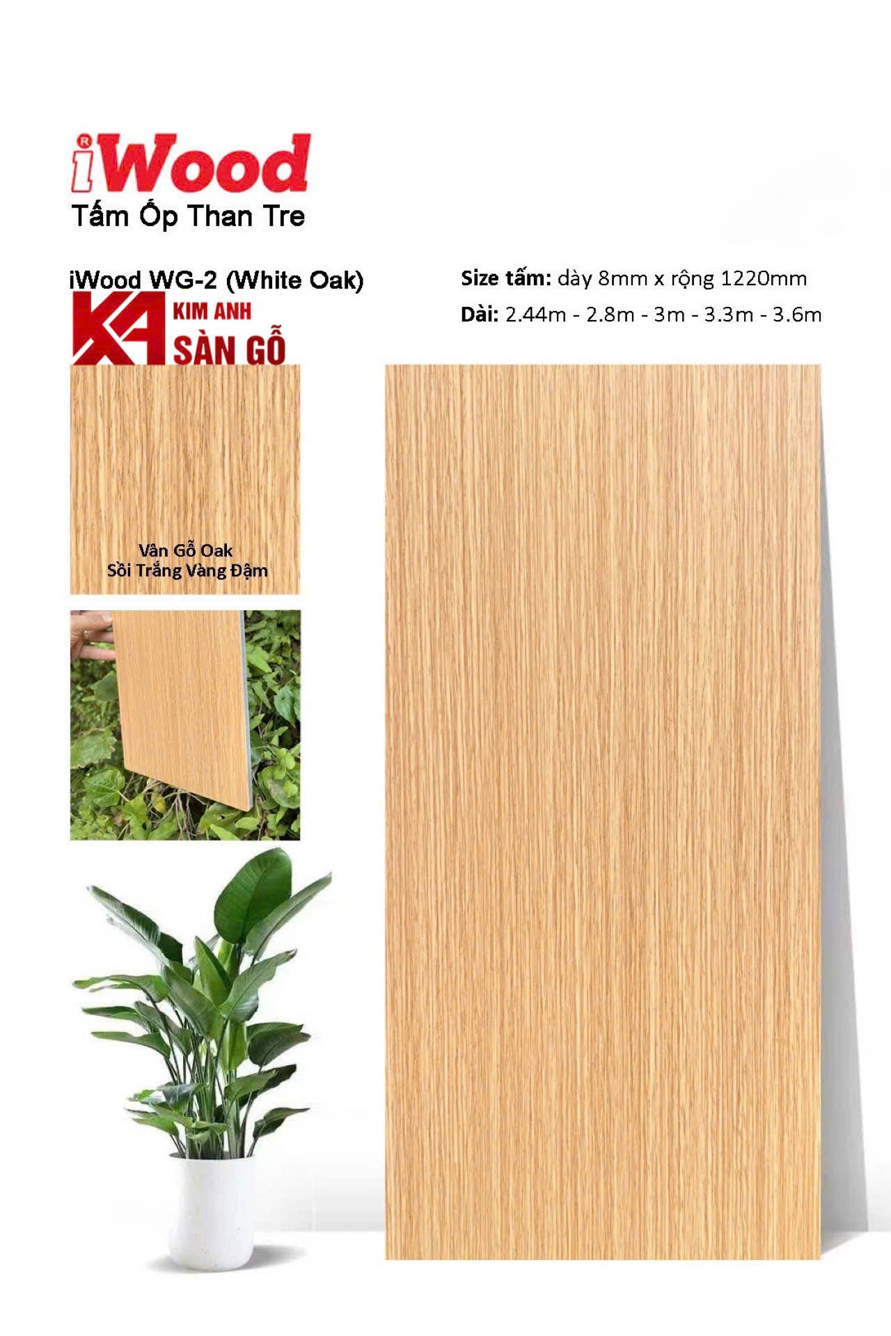 Tấm Ốp Than Tre iWood WG-2