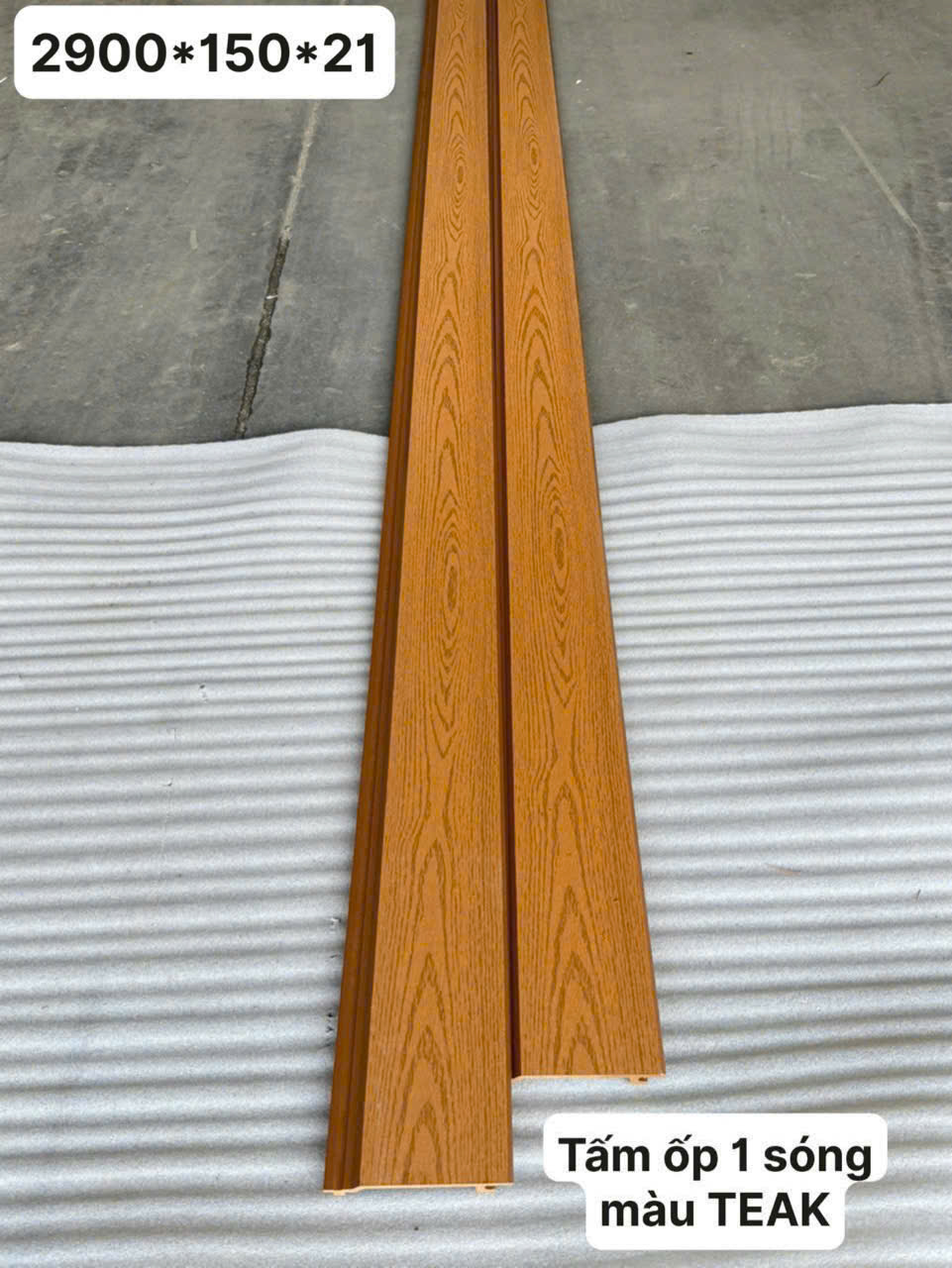 Tấm Ốp Gỗ Nhựa Ngoài Trời 2D GR-05 Teak