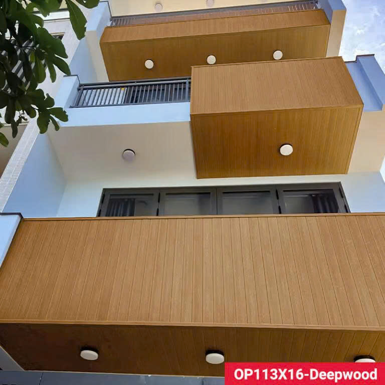 Tấm Ốp Gỗ Nhựa Phủ ASA KM 113X16-Wood