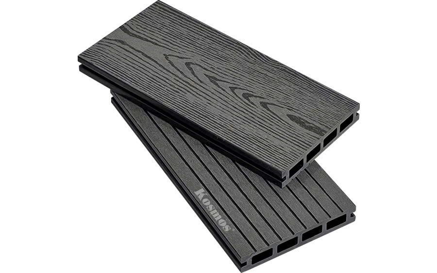 Sàn Gỗ Nhựa Lỗ Vuông 2D Kosmos Dark grey