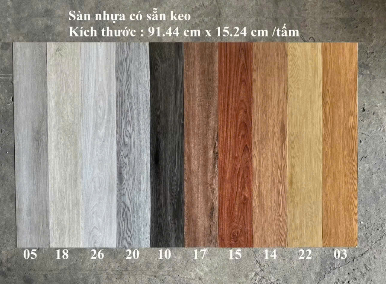 Sàn Nhựa Giả Gỗ Keo Sẵn TA