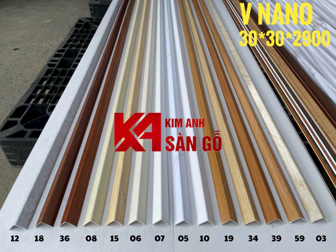 Nẹp Nhựa Chữ V Góc Ngoài 3cm