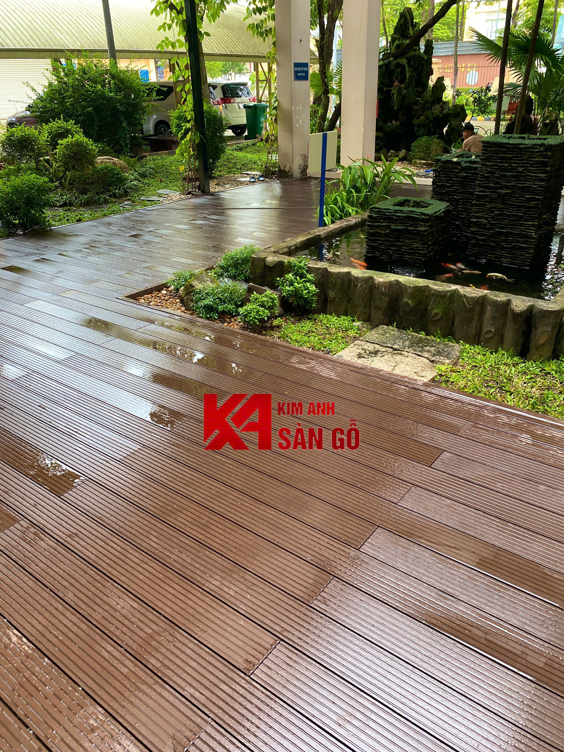 Sàn Gỗ Nhựa Lỗ Tròn OAK HK-01 23mm