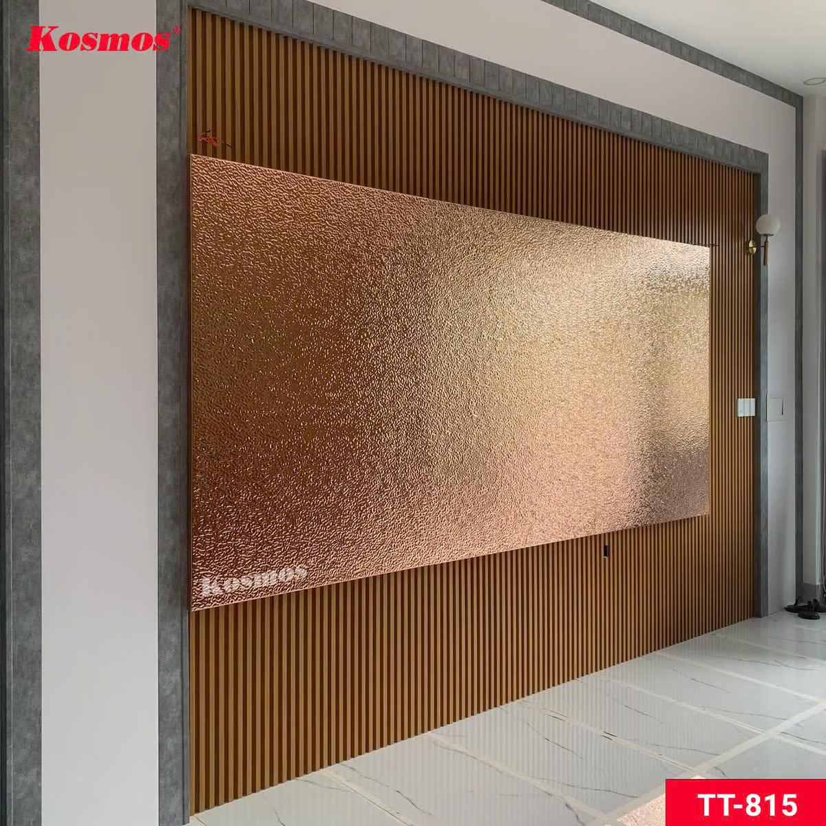 Tấm Than Tre Kosmos Sóng Nước Hồng TT-815 PET