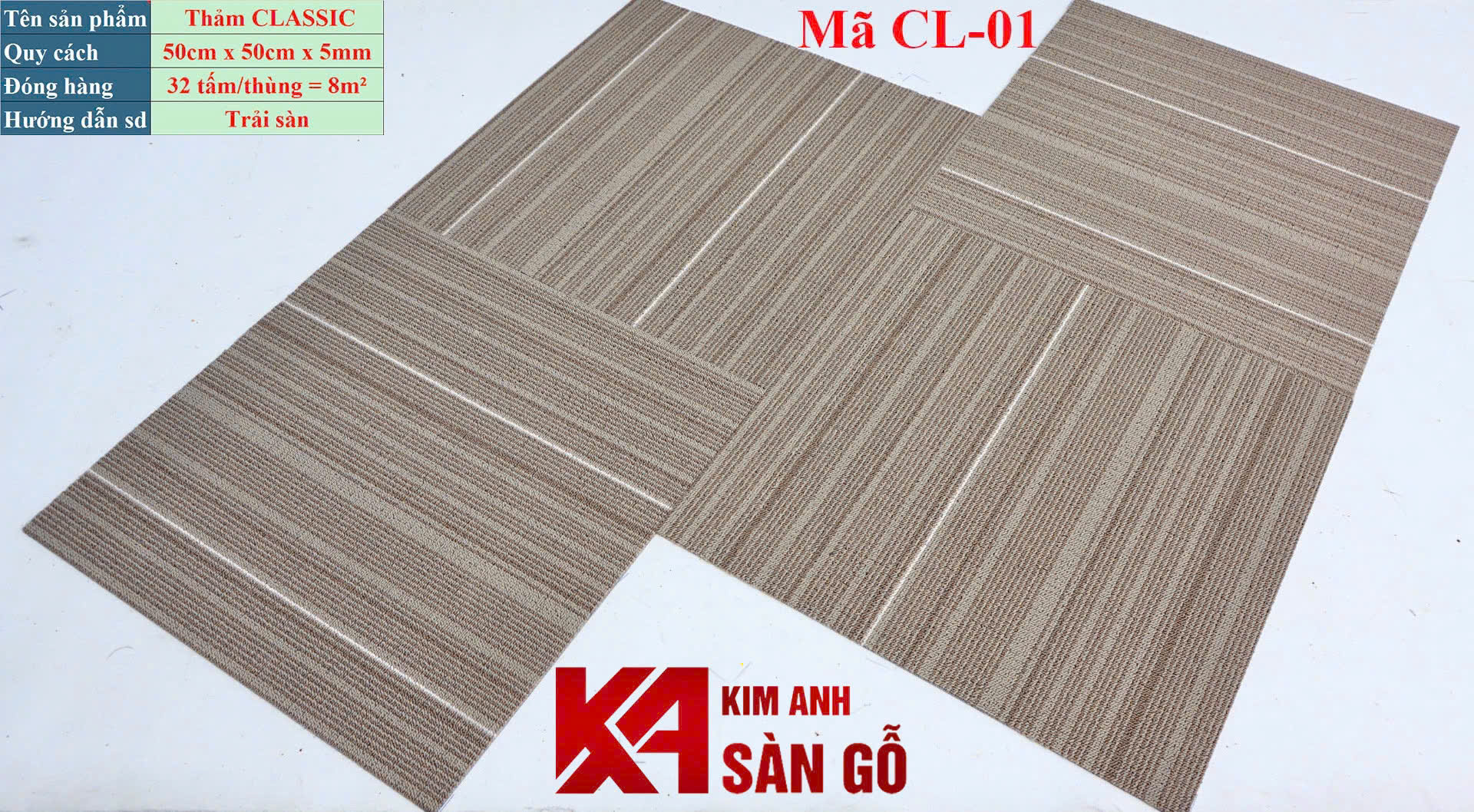 Tấm Thảm Trải Sàn Văn Phòng CL01