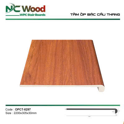 Mặt Bậc Cầu Thang Nhựa Giả Gỗ NCWood 8297