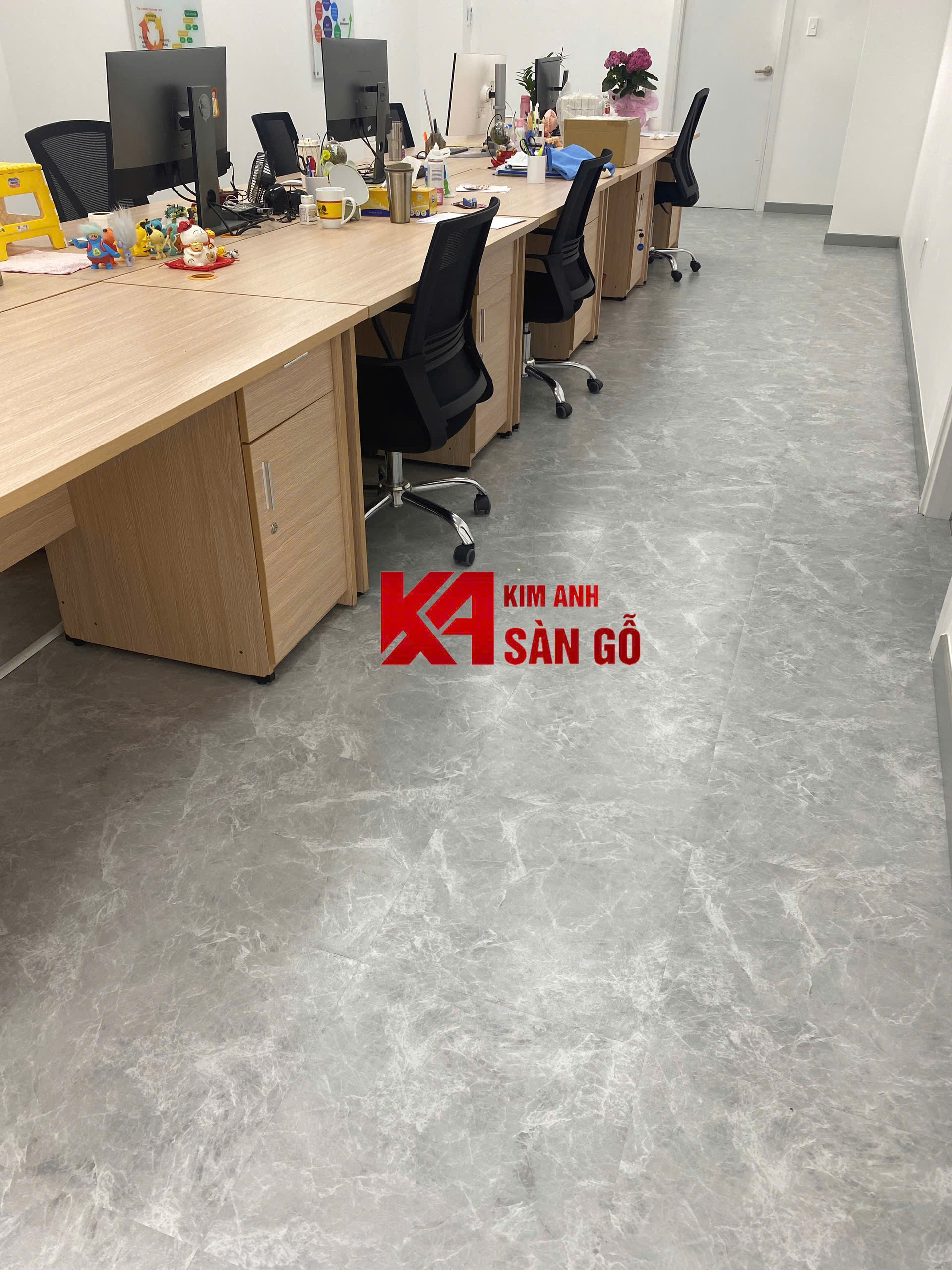 Sàn Nhựa Vân Đá Keo Sẵn NC-6871