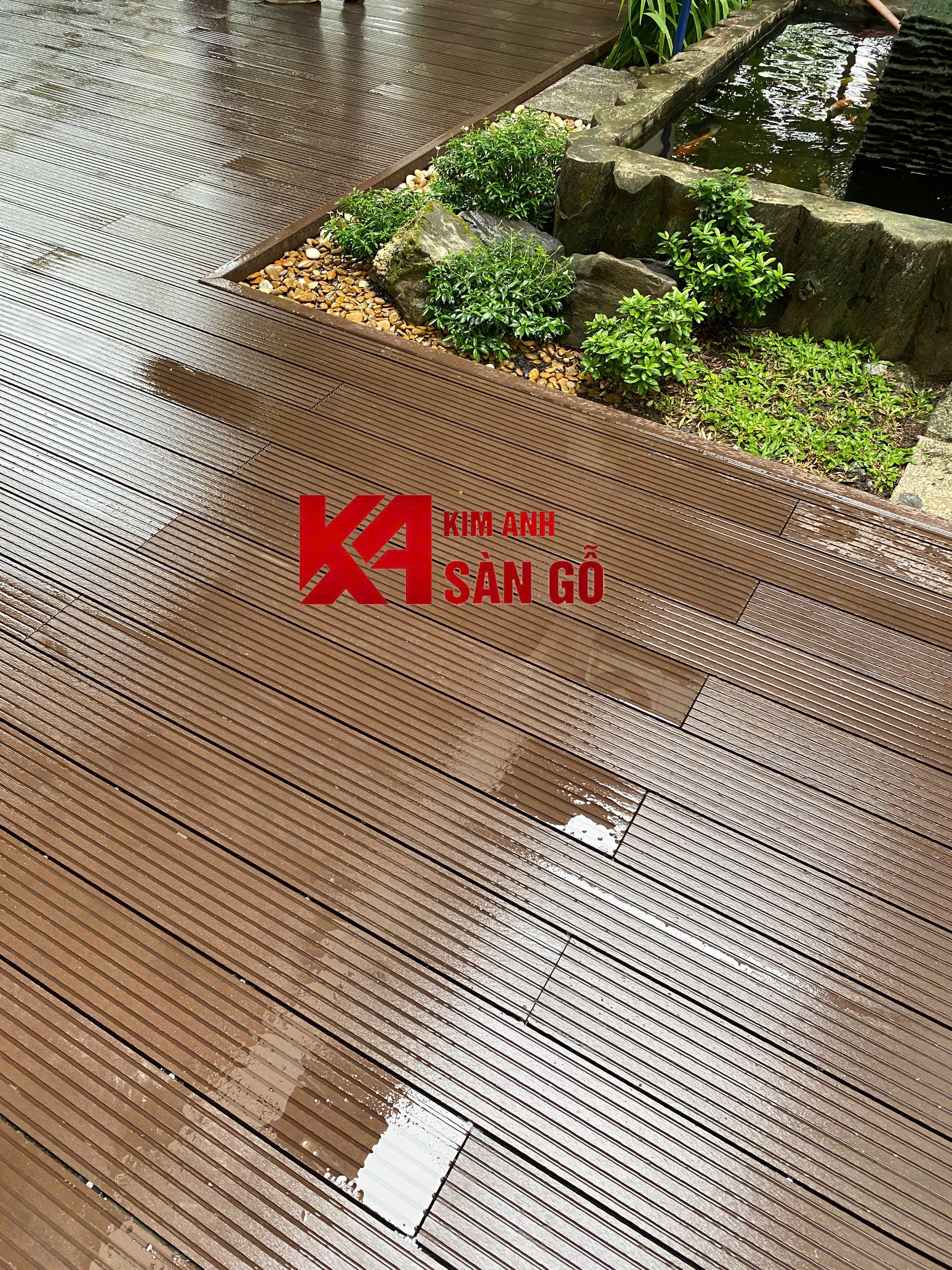Sàn Gỗ Nhựa Lỗ Vuông 3D HK-04 20mm