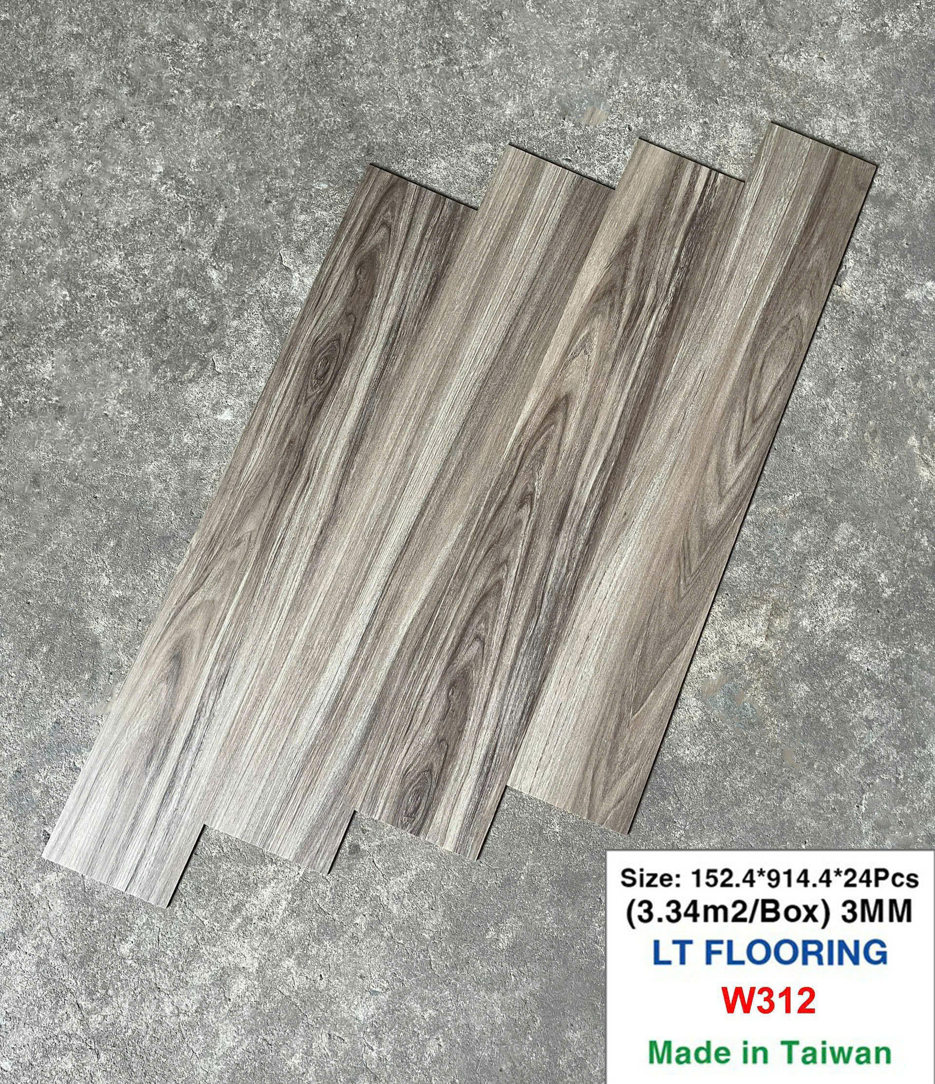 Sàn Nhựa Giả Gỗ Keo Rời 3MM LT Flooring W312