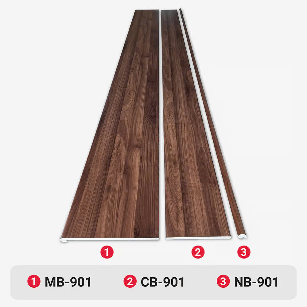 Mặt Bậc Cầu Thang Nhựa Giả Gỗ Galawood MB-901