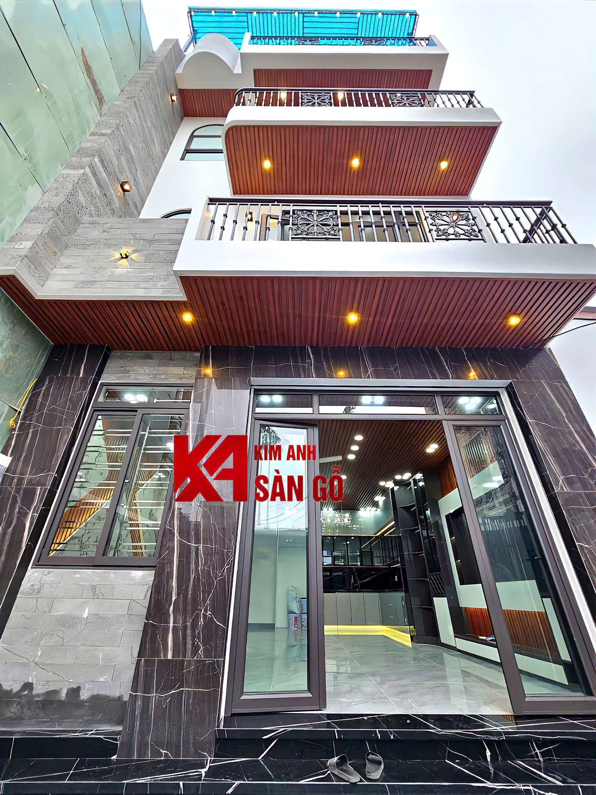 Tấm Ốp Lam Sóng Ngoài Trời VN-02 Coffee