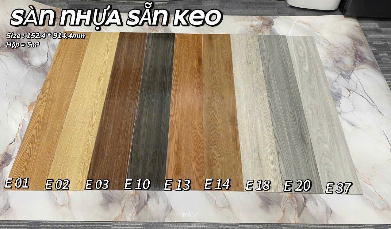 Sàn Nhựa Giả Gỗ Keo Sẵn TA