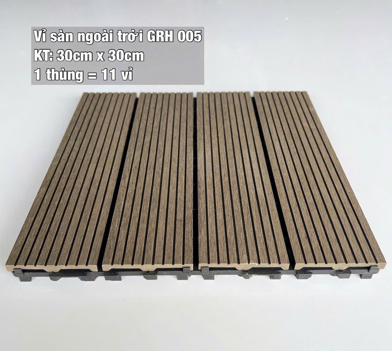 Vỉ Gỗ Nhựa Ngoài Trời GRH-05