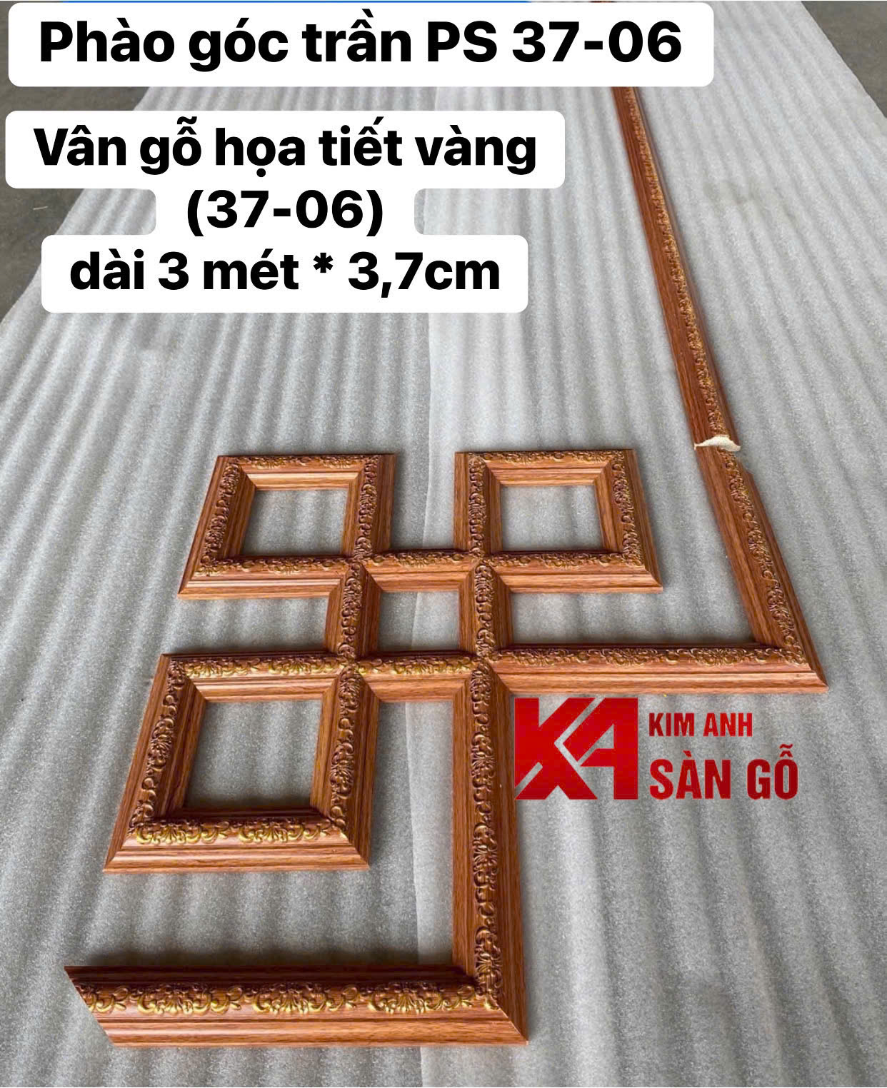 Phào Nhựa Góc Trần PS 37-06