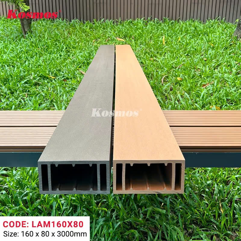 Thanh Lam Gỗ Nhựa Kosmos 160*80mm Wood
